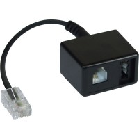 Adaptateur câble TAE RJ45 mâle sur TAE-N & RJ11 Bu