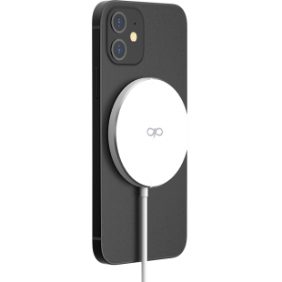 Chargeur induction Fonction Stand Compatible MagSafe 15W Garanti à vie Blanc avec chargeur Force Power