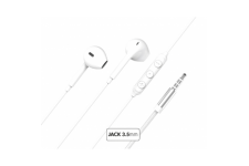 Ecouteurs Jack 3.5mm Garanti à vie 100% Plastique recyclé Blanc Force Play