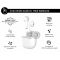 Ecouteurs True Wireless Garanti à vie Force One 100% Plastique recyclé Blanc Force Play