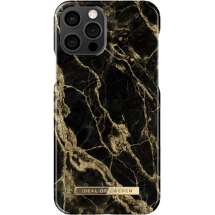 iPhone 12 / 12 Pro Fashion Case Golden Smoke Marble Ideal Of Sweden