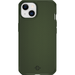 Coque Renforcée iPhone 14 Plus Ballistic Nylon R 100% Plastique recyclé Verte Itskins