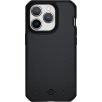 Coque Renforcée iPhone 14 Pro Ballistic Nylon R 100% Plastique recyclé Noire Itskins