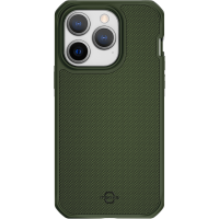 Coque Renforcée iPhone 14 Pro Ballistic Nylon R 100% Plastique recyclé Verte Itskins