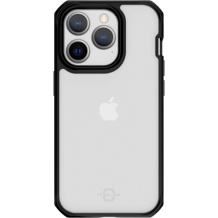 Coque Renforcée iPhone 14 Pro Hybrid Solid R 100% Plastique recyclé Contour noir Itskins