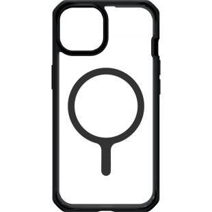Coque Renforcée iPhone 14 Plus Compatible MagSafe Hybrid Solid R 100% Plastique recyclé Transparente Noire Itskins