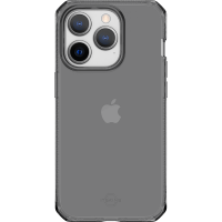 Coque Renforcée iPhone 14 Pro Spectrum Clear R 100% Plastique recyclé Transparente Noire Itskins