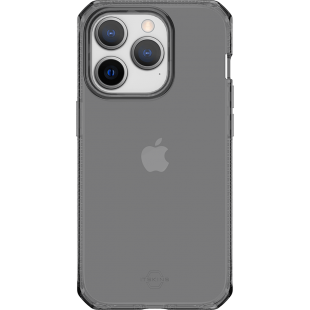 Coque Renforcée iPhone 14 Pro Spectrum Clear R 100% Plastique recyclé Transparente Noire Itskins