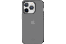 Coque Renforcée iPhone 14 Pro Spectrum Clear R 100% Plastique recyclé Transparente Noire Itskins