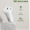 Chargeur voiture USB C PD 25W Power Delivery Souple Blanc Just Green