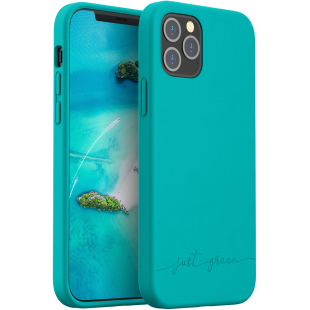 Coque iPhone 12 / 12 Pro Natura Blue Lagoon - Eco-conçue Just Green