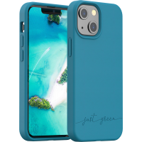 Coque iPhone 13 mini Natura Blue Lagoon - Eco-conçue Just Green