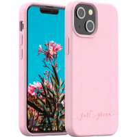 Coque iPhone 13 mini Natura Baby Pink - Eco-conçue Just Green