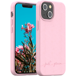 Coque iPhone 13 mini Natura Baby Pink - Eco-conçue Just Green