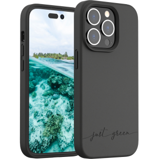 Coque iPhone 14 Pro Natura Noire - Eco-conçue Just Green