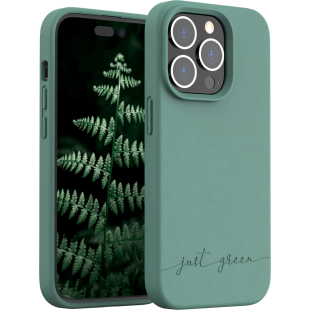 Coque iPhone 14 Pro Natura Night Green - Eco-conçue Just Green