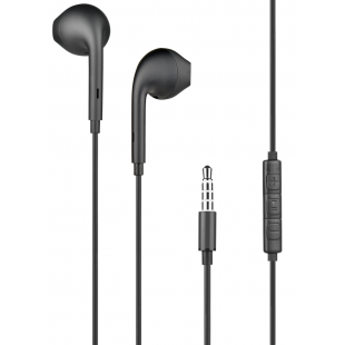 Wired Jack 3.5 Earbud Earphones Black Bigben