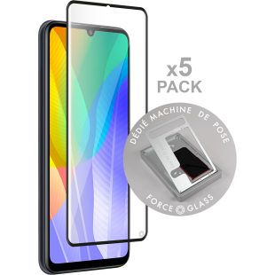 Pack de 5 Protège écrans Huawei Y6P Original Garanti à vie - Pour machine de pose Force Glass