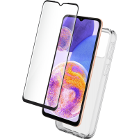 Pack Samsung G A23 5G Coque Transparente + Verre trempé Bigben