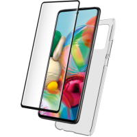 Pack Samsung G A72 4G Coque Transparente + Verre trempé Bigben