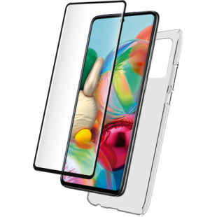 Pack Samsung G A72 4G Coque Transparente + Verre trempé Bigben