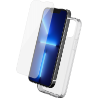Pack iPhone 13 Pro Max Coque Transparente + Verre trempé Bigben