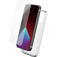 Pack iPhone 14 Pro Max Coque Transparente + Verre trempé Bigben