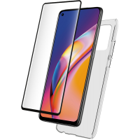 Pack Oppo Reno 5 Lite Coque Transparente + Verre trempé Bigben