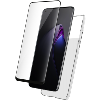 Pack Oppo Reno 8 Coque Transparente + Verre trempé Bigben