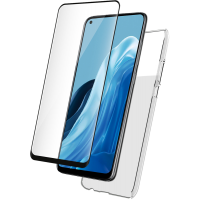 Pack Oppo Reno 8 Lite Coque Transparente + Verre trempé Bigben