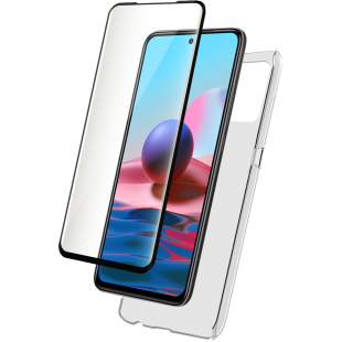 Pack Xiaomi Redmi Note 10/10s Coque Transparente + Verre trempé Bigben
