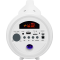 Enceinte Bluetooth® PARTY LITE avec effets lumineux avec micro Blanche Party
