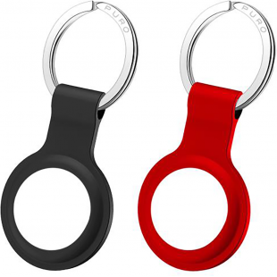 Pack de 2 Protections pour AirTag Noir et Rouge Puro