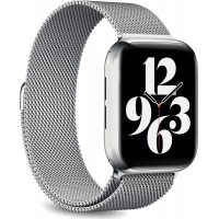 Bracelet Milanese pour Apple Watch Taille Unique 42 à 45mm Argent Puro