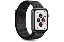Bracelet Nylon Sport pour Apple Watch Taille unique 38 à 41mm Noir Puro
