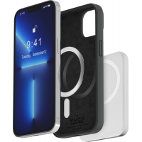 Coque iPhone 14 Pro Silicone Icon Compatible MagSafe Noire Puro