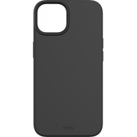 Coque iPhone 14 Silicone Icon Compatible MagSafe Noire Puro