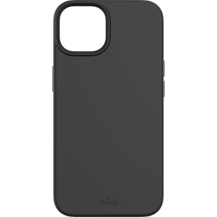 Coque iPhone 14 Silicone Icon Compatible MagSafe Noire Puro