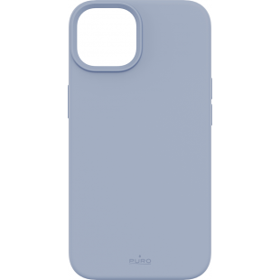 Coque iPhone 14 Plus Silicone Icon Compatible MagSafe Bleue Puro