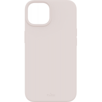 Coque iPhone 14 Plus Silicone Icon Compatible MagSafe Rose Puro