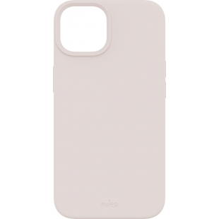 Coque iPhone 14 Plus Silicone Icon Compatible MagSafe Rose Puro