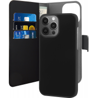 Folio Coque Magnétique 2 en 1 Noir pour iPhone 13 Pro Puro