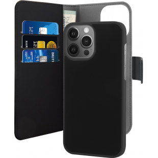 Folio Coque Magnétique 2 en 1 Noir pour iPhone 13 Pro Puro