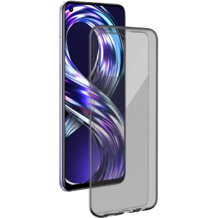 Coque RealMe 8i Silisoft souple Noire Bigben