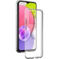 Coque Samsung G A03 Silisoft souple Transparente Bigben