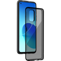 Coque Oppo Reno 6 Silisoft souple Noire Bigben