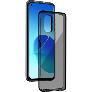 Coque Oppo Reno 6 Silisoft souple Noire Bigben