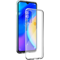 Coque TCL 20 SE Silisoft souple Transparente Noire Bigben