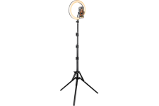 Kit Influence XL Anneau lumineux 26cm Blanc avec trépied 1,6m et télécommande sans fil Bigben