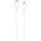 Câble USB C/USB C 2m 3A Blanc WOW